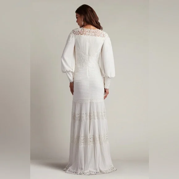 TADASHI SHOJI - SILVERADO BLOUSON SLEEVE GOWN - Picture 2 of 6